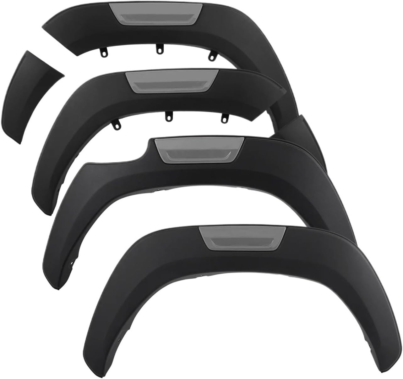 Fender Flares Wheel Arch Protector Compatible for Toyota Compatible for Hilux and Revo 2015-2023 Matte Black Car Styling 6pcs/Set Mudguard