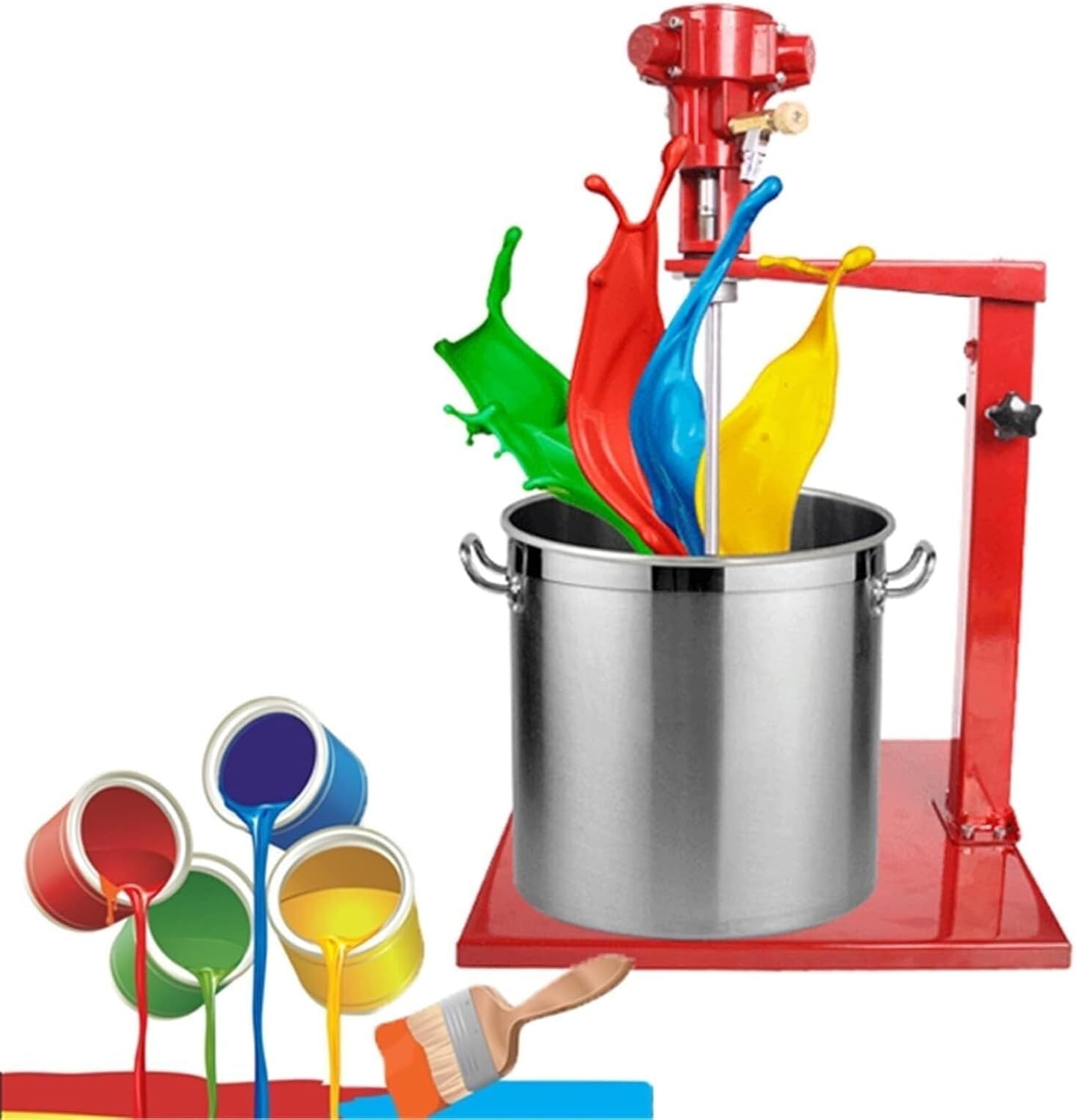 Pneumatic Paint Mixer Lifting Paint Stirring Machine, Paint Stirring Machine for Ink dye Mixing Machine, Coating Agitator Mixing