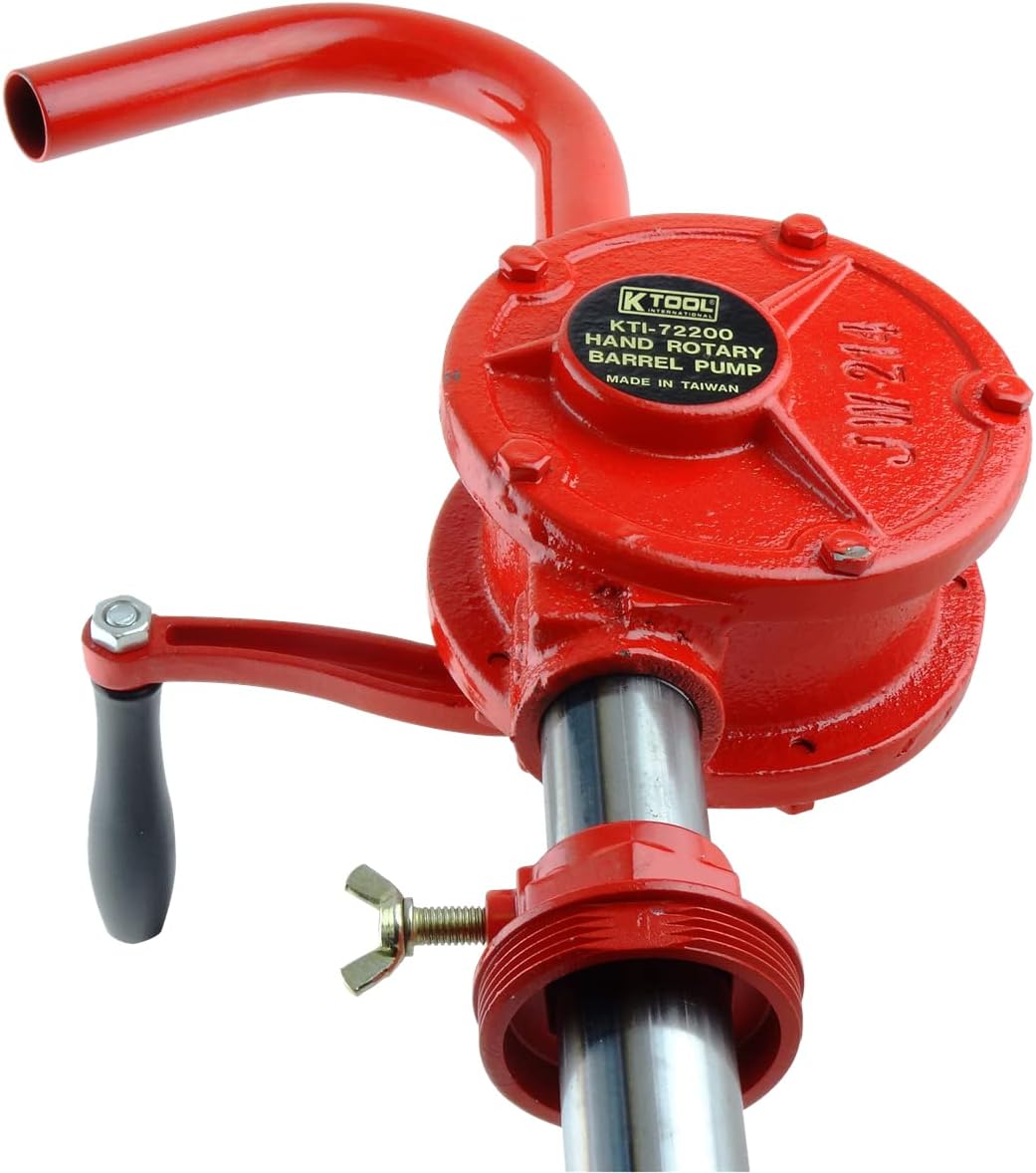 K Tool International Hand Rotary Style Barrel Pump
