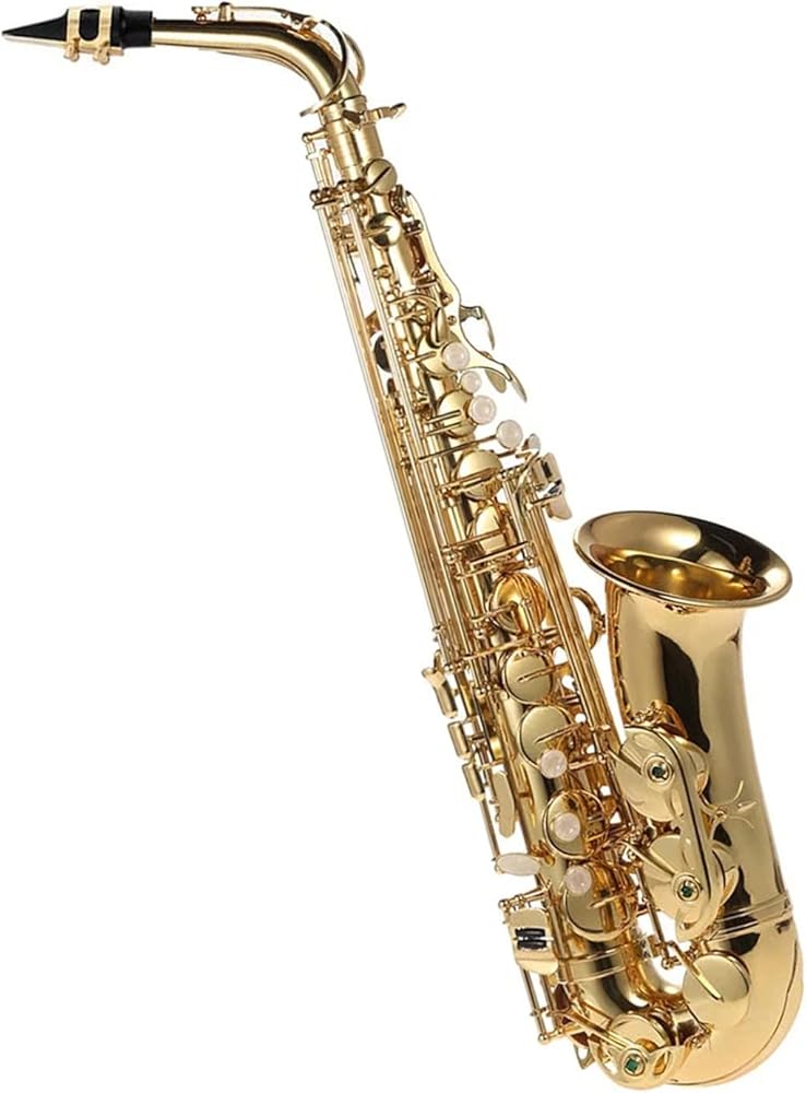 EB Alto Saxophone Brass Lacquered Gold E Flat 802 Keys Type Woodwind Brass Instruments