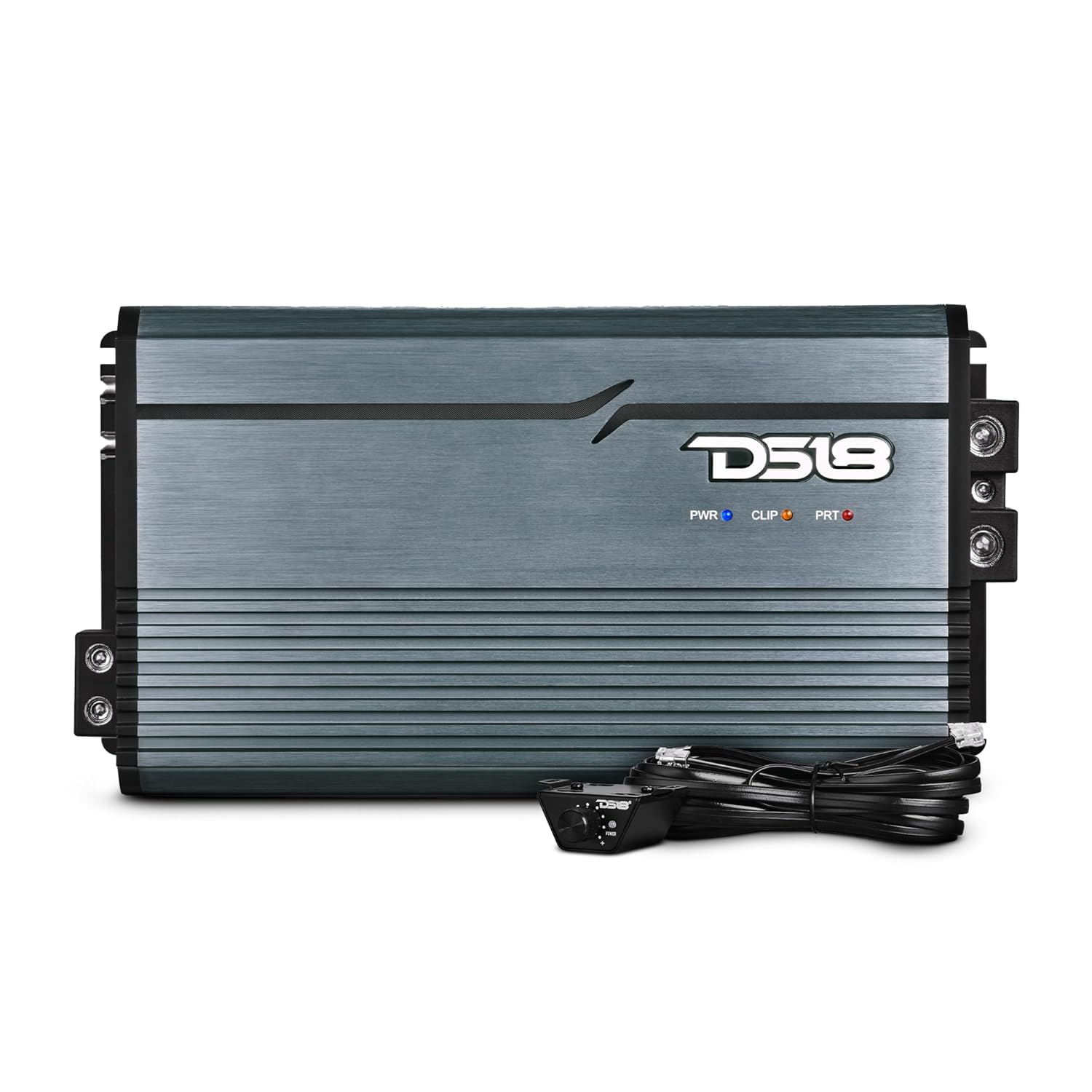 DS18 FRP-3.5K/TI Compact Full-Range Class D 1-Channel Amplifier 3,500 Watts RMS @ 1-Ohm, High Efficiency, Monoblock Amplifierass Titanium Color (Renewed)