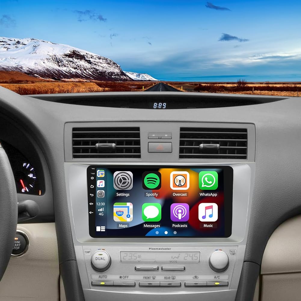 5G WiFi Android Car Stereo for Toyota Camry 2006 2007 2008 2009 2010 2011, 9'' IPS HD Touch Screen Car Radio for Toyota Camry with Wireless CarPlay Android Auto GPS/FM/SWC/Bluetooth/AHD Backup Camera