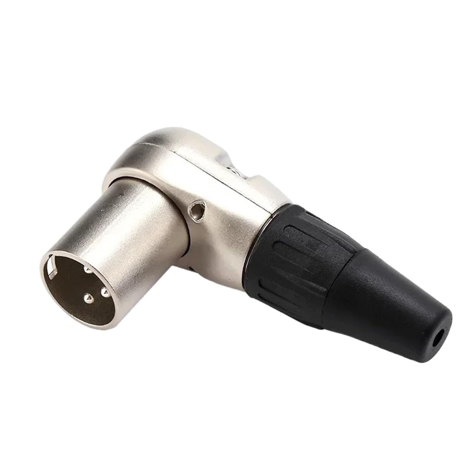 5/20PCS 3 Pole Right Angle Male Female XLR Connector XLR 3 Pin micphone Plug Audio Cable Connector Multi-Directional Connector(3Pin Male,100PCS)