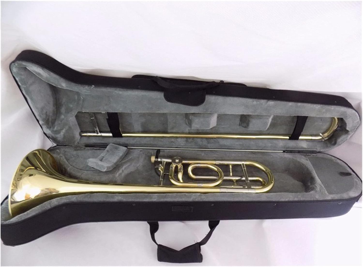 Student Trombone Bb/F Tenor Trombone Slide with Case Mouthpiece Brass Copper Trombones Musical Instruments Trombone Kit