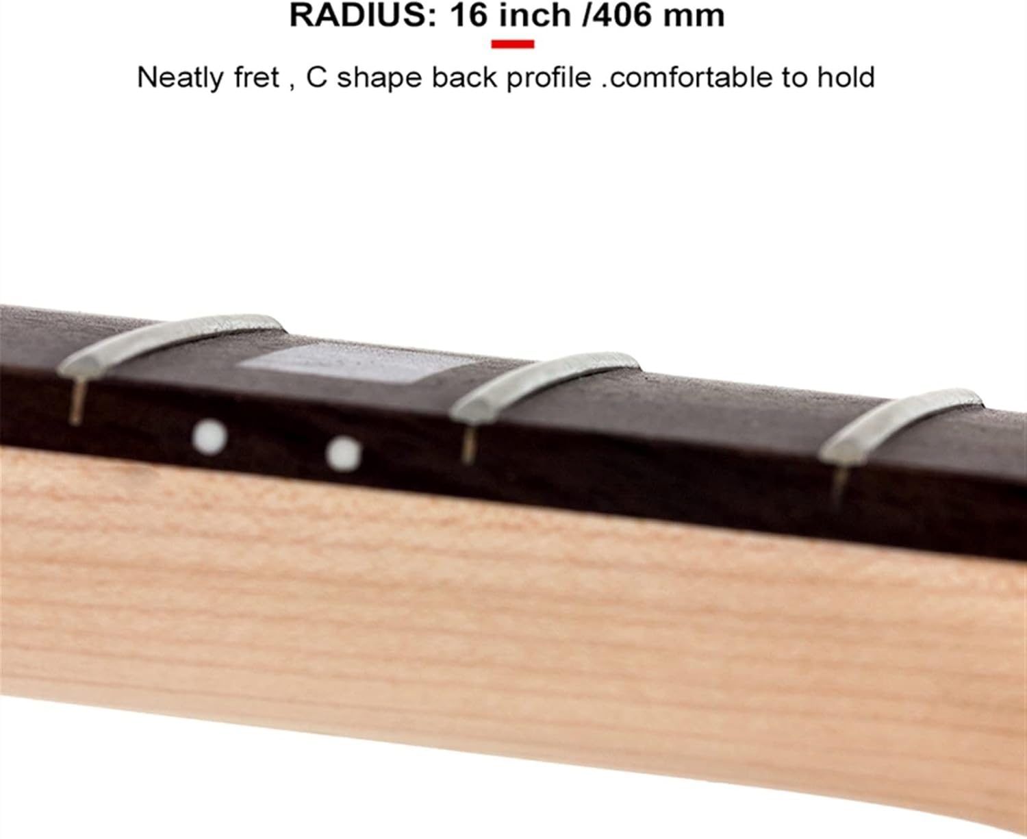 Electric Bass Guitar Neck for 4 String DIY Unfinished Maple Nut 21 Frets Bolt On Guitar Unfinished Guitar Neck (Color : 02)