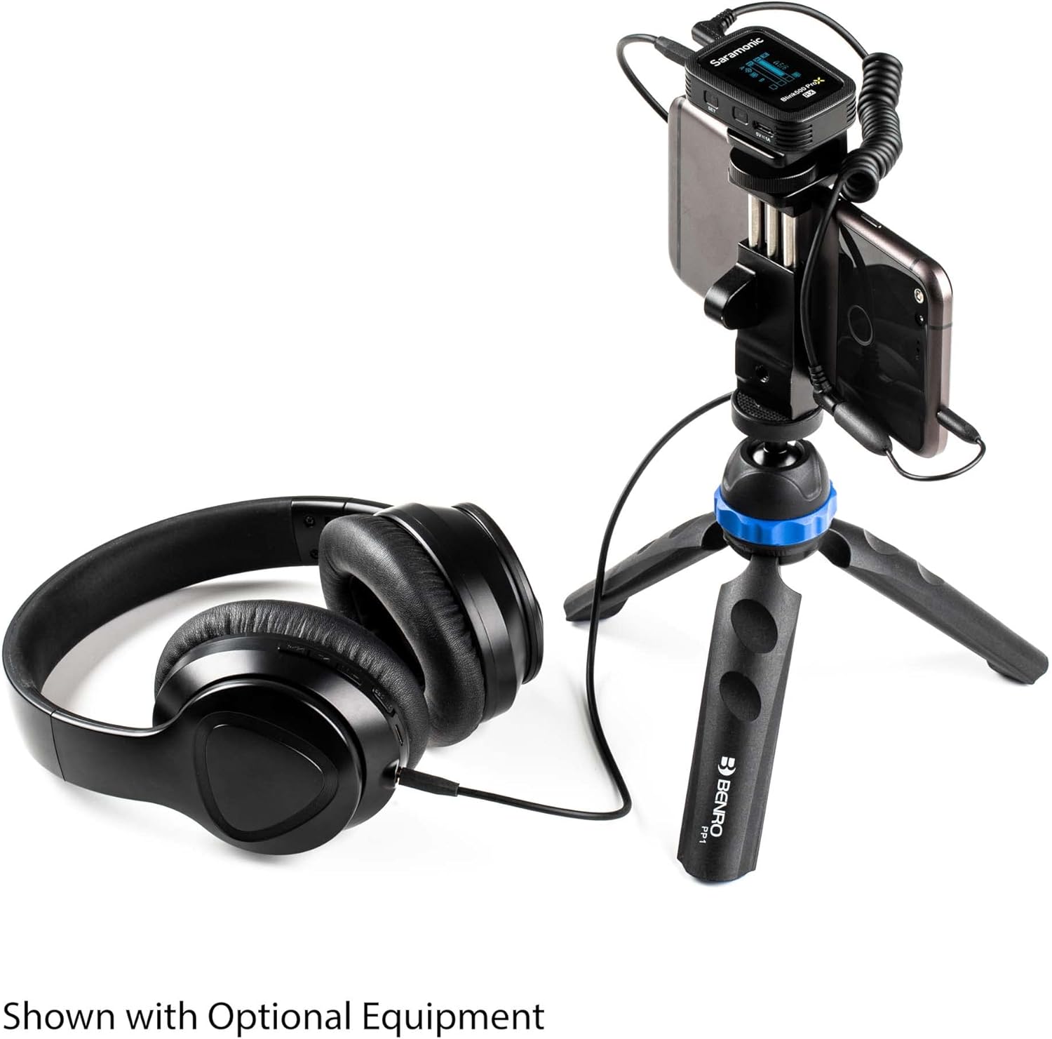 Saramonic Blink 500 Pro X B1 Compact Wireless 2.4GHz Clip-On Microphone System with Lavalier for Cameras, Mobile & More, Black