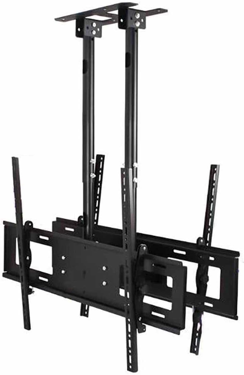 Double Sided Ceiling Tv Mount Stand - Tv Wall Mount, for 60-100 Inch Tv Telescopic Tv Lift, Height Adjustment Tv Hanger, Support 2 Screens Tv Mount Bracket, Han