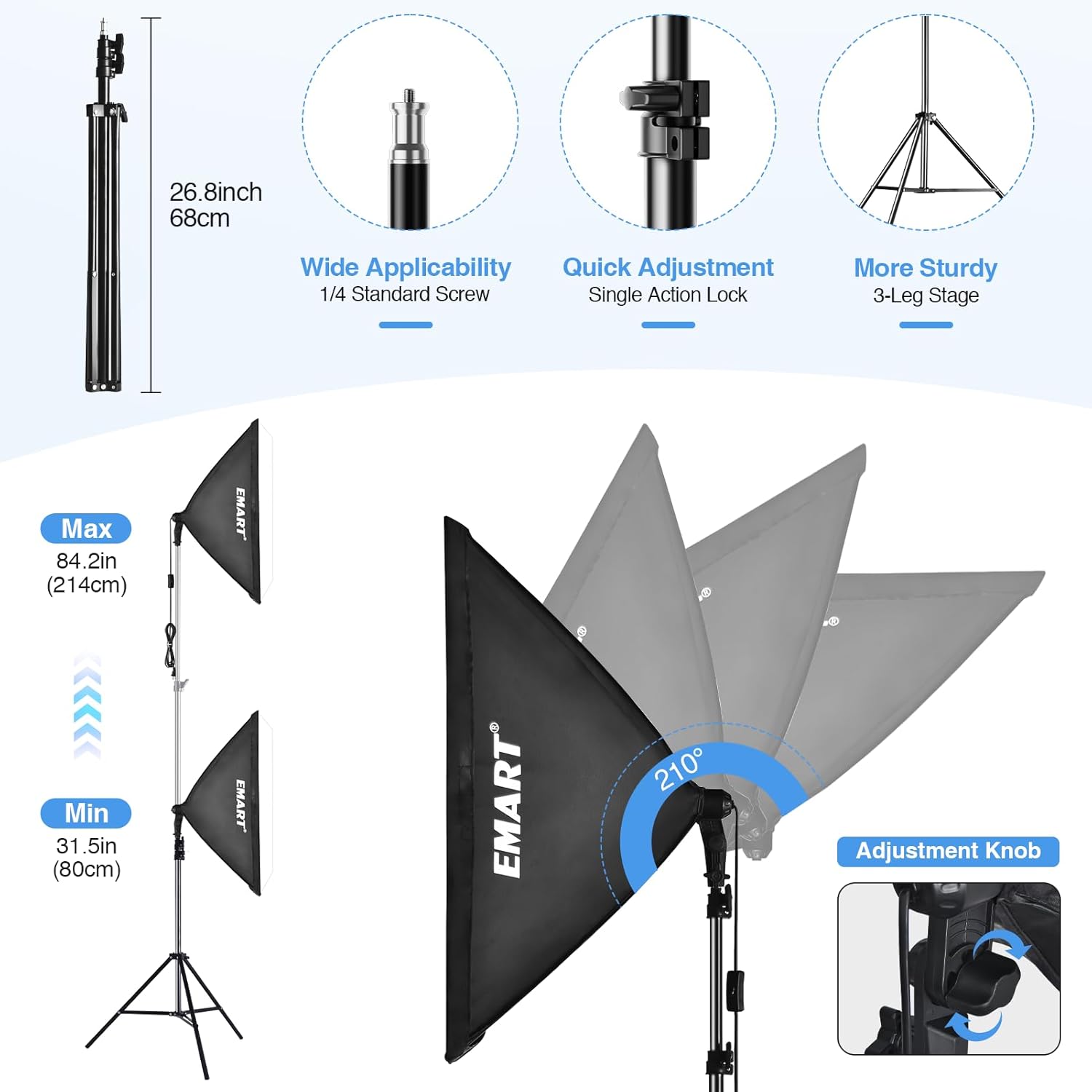 EMART Softbox Photography Lighting Kit, 20
