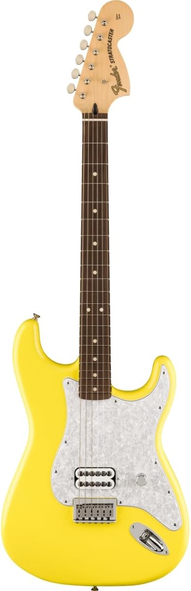 Fender Tom DeLonge Stratocaster Electric Guitar - Graffiti Yellow