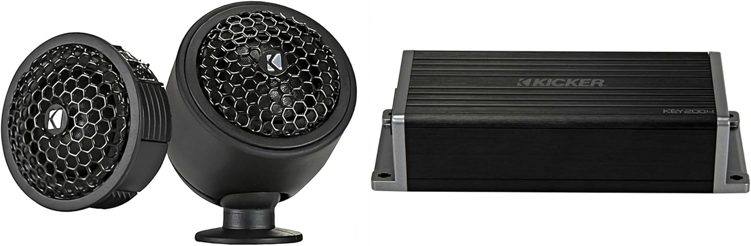 KICKER 47KEY2004 4-Channel DSP Smart Amp w/ 51KST2004 .75