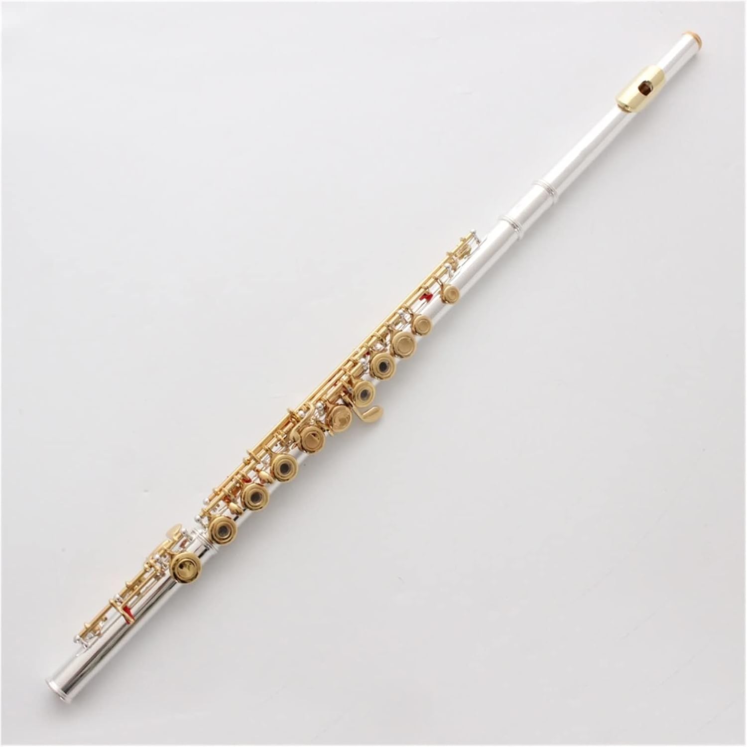 Flutes Musical Instrument Silver Plated Flute Gold Plated Lip Plate Gold Keys 17 Open Holes C Tone Flute Flutes Woodwind Instrument
