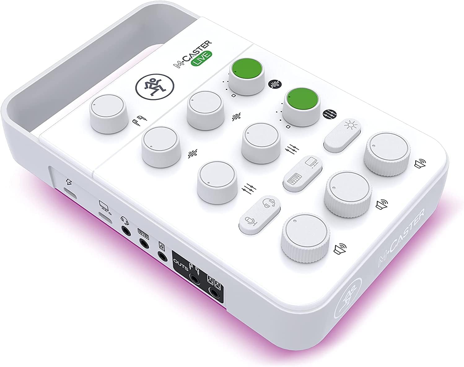 Mackie M-Caster Live White Portable Live Streaming Mixer