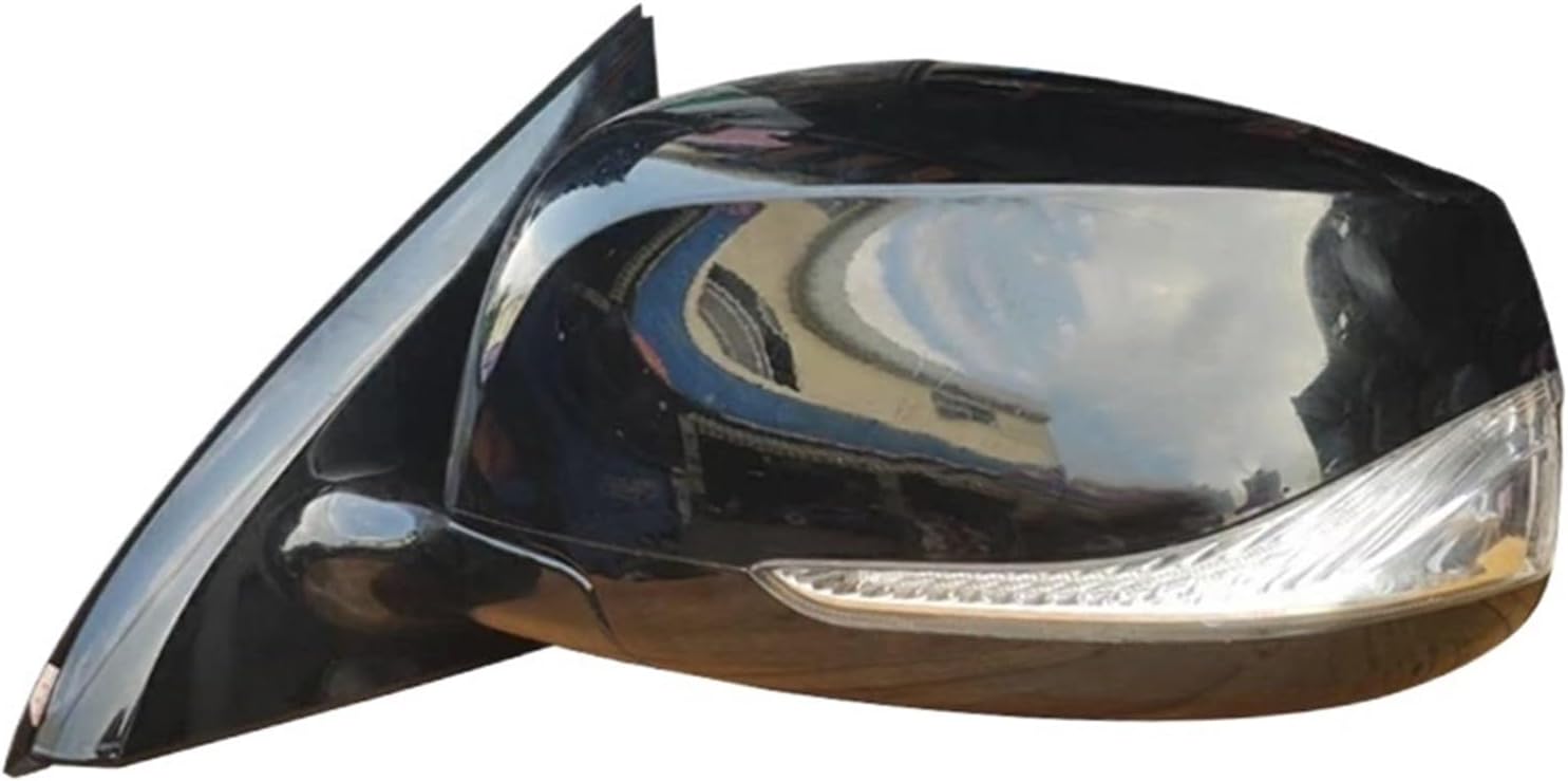 Car Side Rearview Mirror Assembly Accessories Compatible For Infiniti QX60 2012-2016 Auto With Camera Electric Folding LED Turn Signal(Black Left)