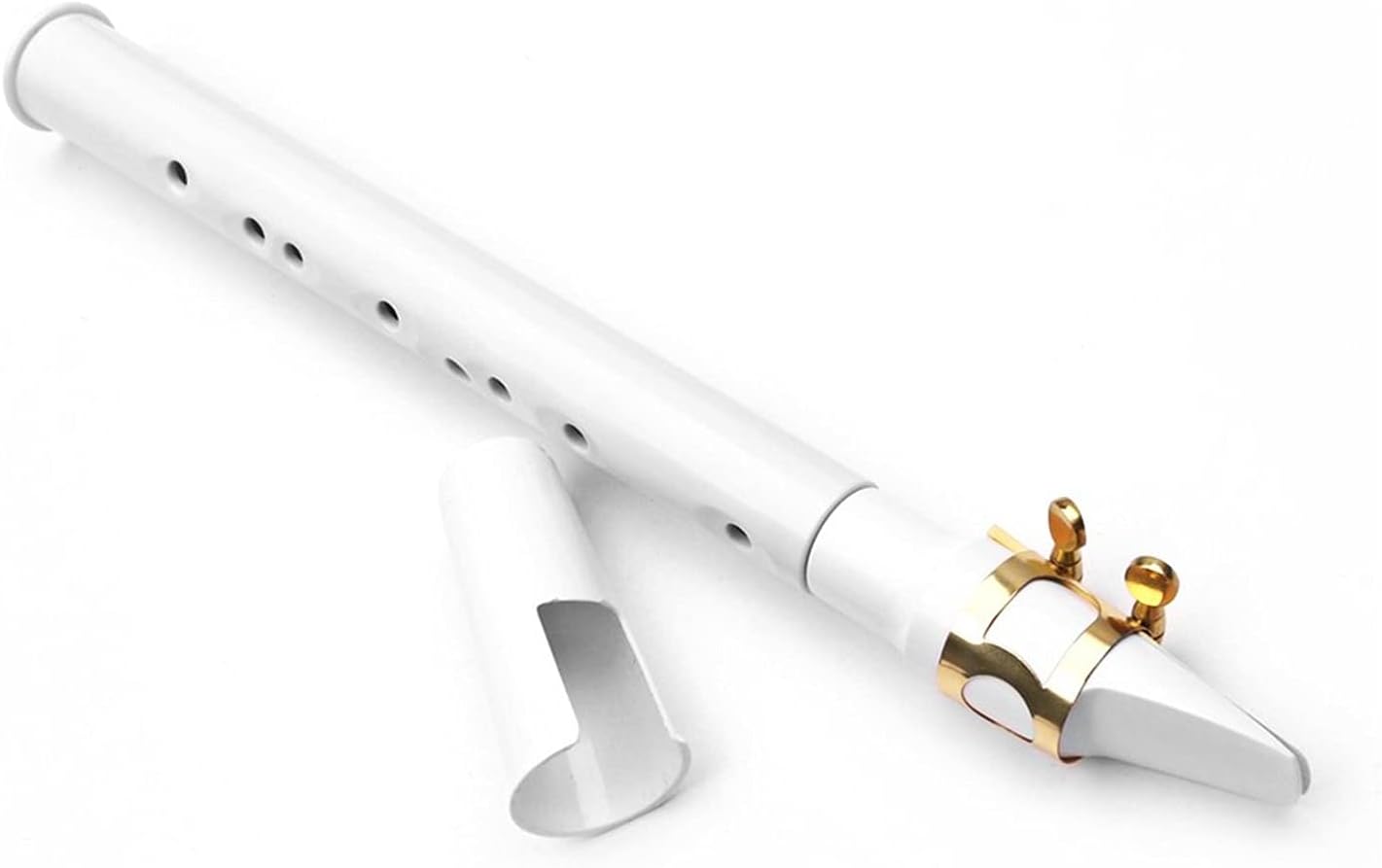 Sax Beginners Kit Mini Pocket Saxophone Sax ABS Material with Mouthpieces 10pcs Reeds Carrying Bag Woodwind Instrument Wind Instrument (Color : White 01)