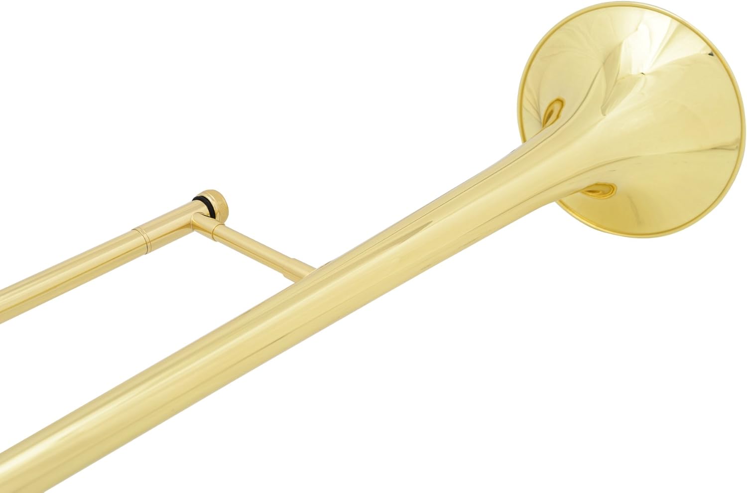 Glory GTD-2 B Flat Brass Trombone with Case & 12C Mouthpiece,Gold Finished,Tenor Trombone