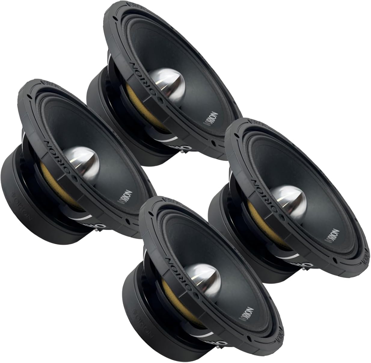 ORION XTR XTX1054 High Efficiency 10” Mid-Range Bullet Loudspeakers Speakers, 2000W Max Power, 500W RMS, 4 Ohm, 3” Voice Coil - Pro Car Audio Stereo (Set of 4 Speakers)