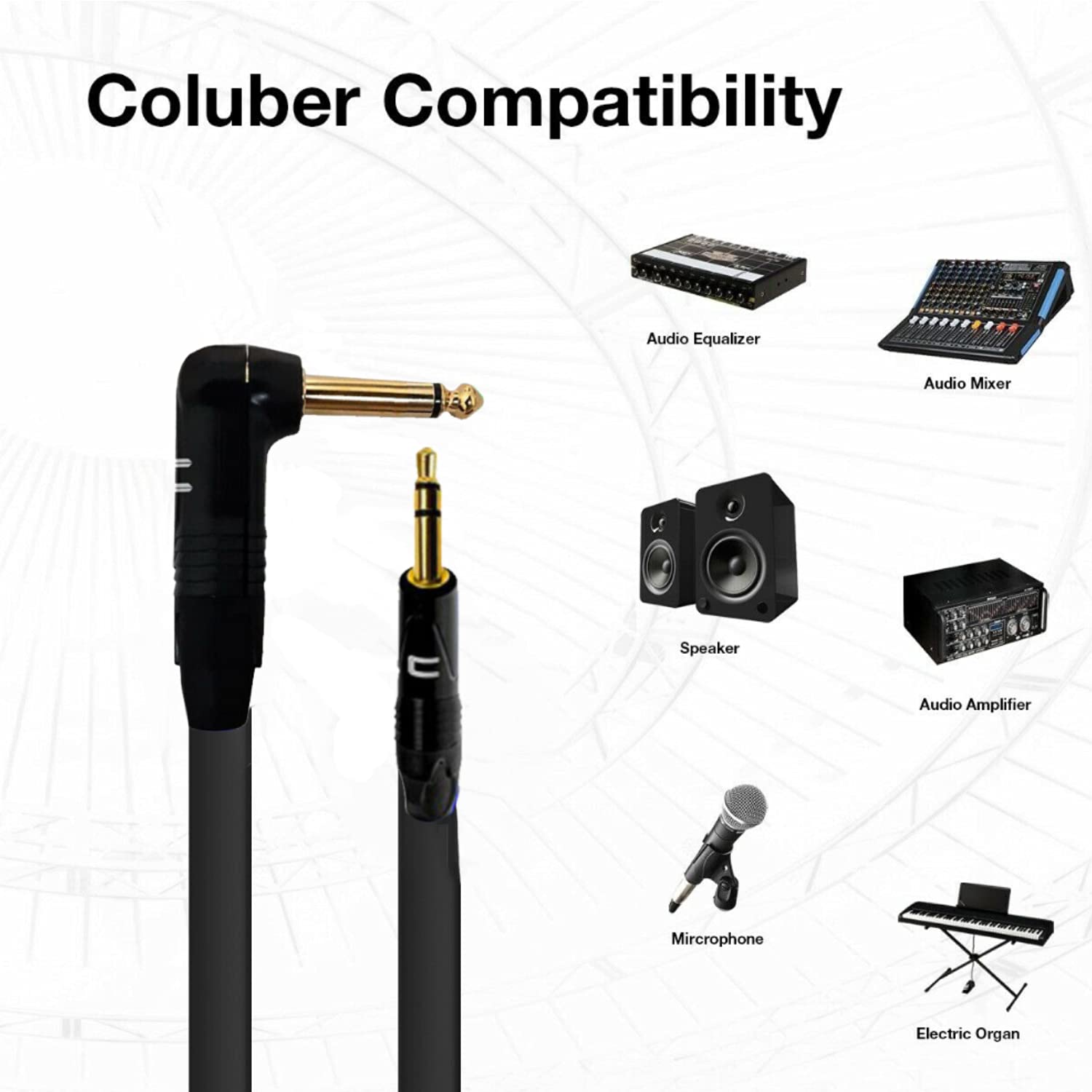 COLUBER CABLE Right Angle 1/4