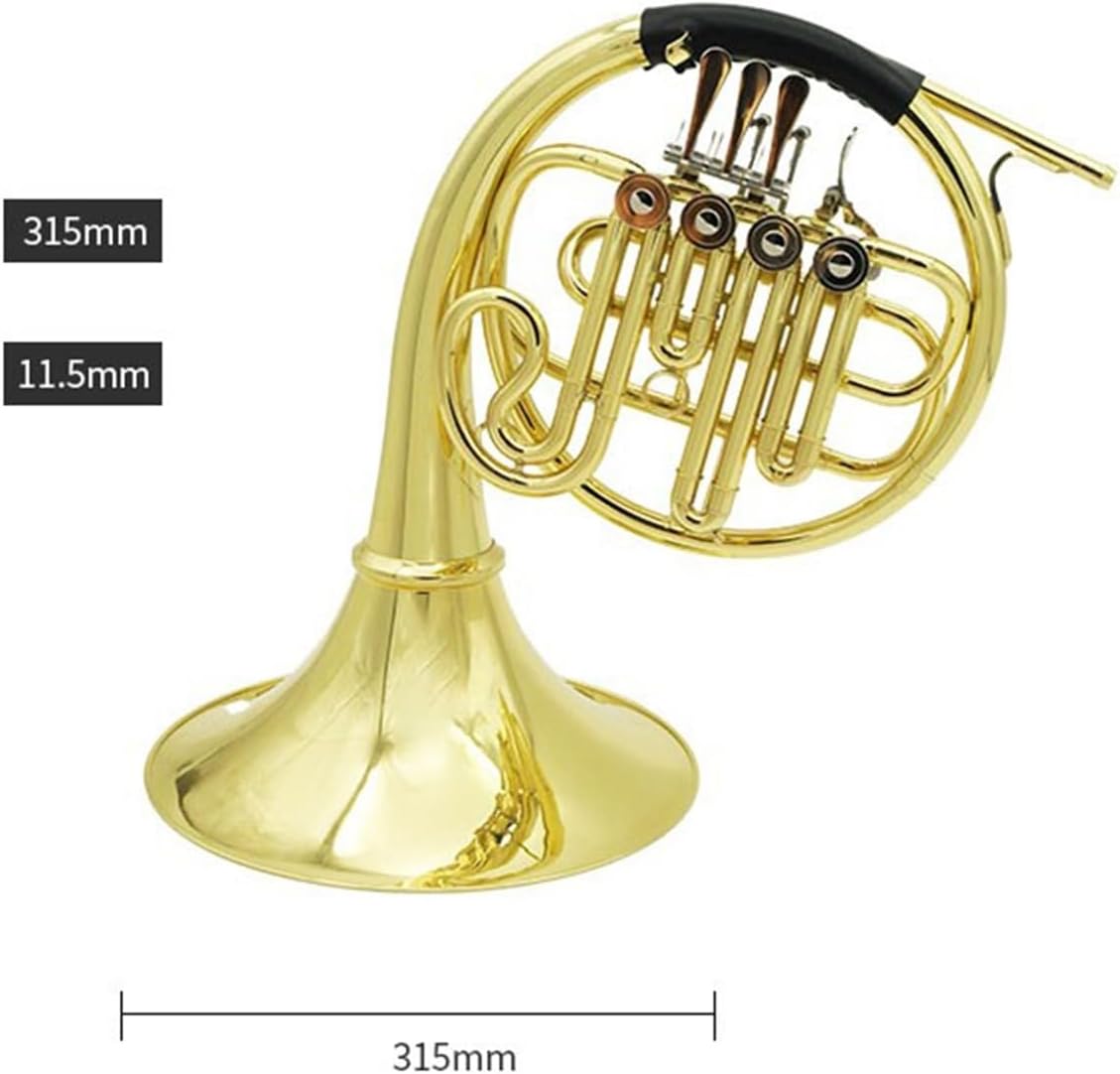 4 Key French Horn B Flat Four Key Single Row Split French Horn Beginner Adult Brass Instrument
