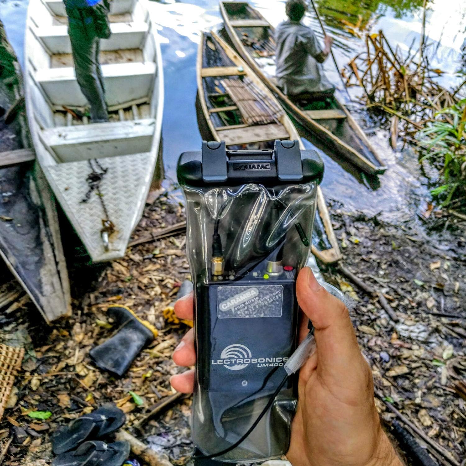 Aquapac Waterproof Case For Radio Microphone Medium, 5 Year Warranty, Made in the UK, Professional Sound Engineer, For Wired Electronic Devices