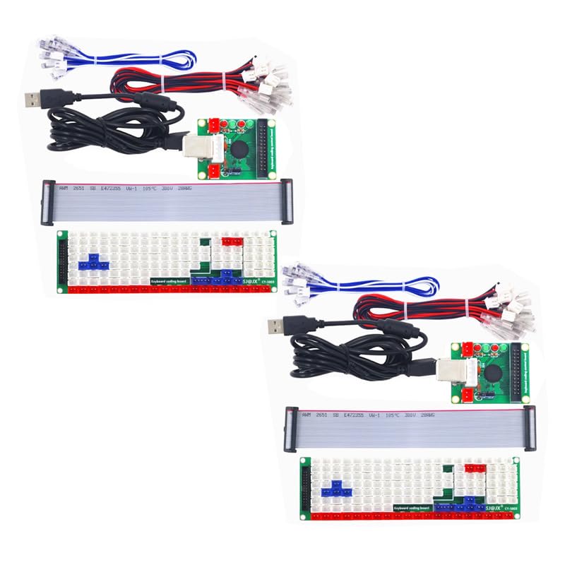 2sets Keyboard Encoder Board Controller DIY LED Keyboard Board Music USB Encoder 104 Keys DIY Kit