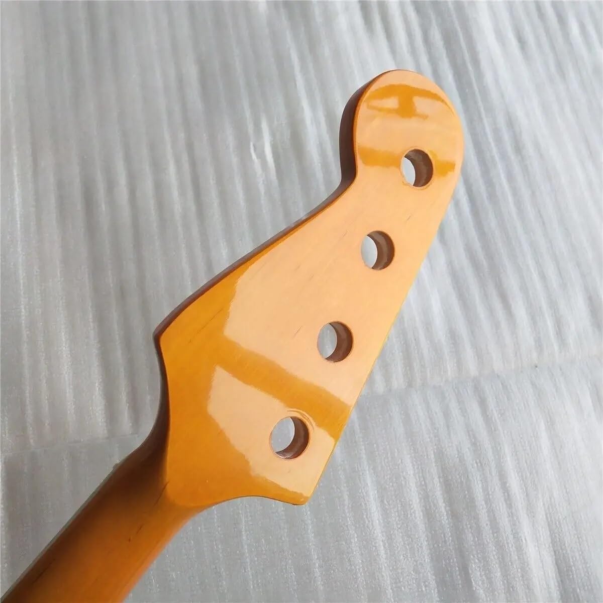 Maple Electric Jazz Bass Guitar Neck 20 Fret 34inch Rosewood Vine Inlay Yellow