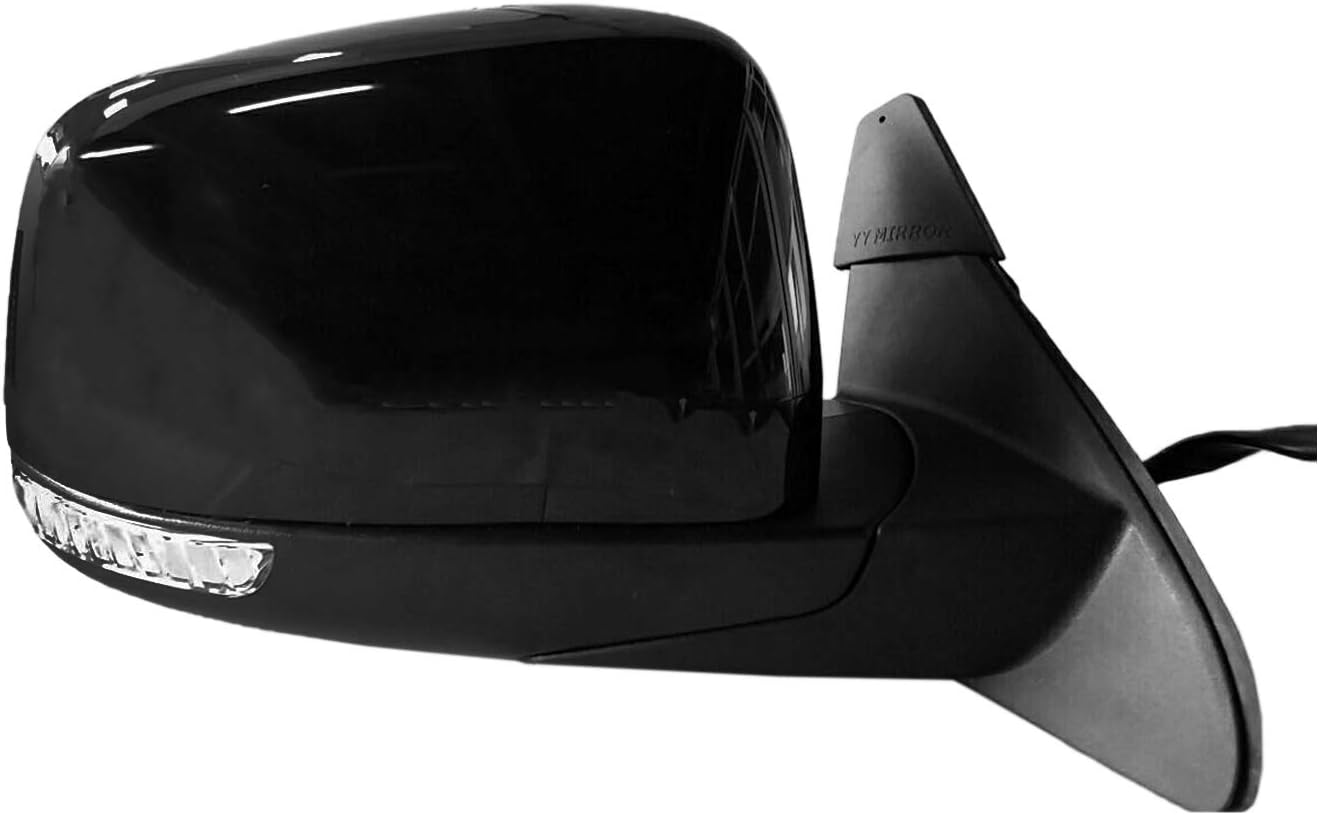 2011-2018 Dodge Durango Driver Side Power Door Mirror; Heated; With Memory; With Led Signal With Blind Spot Detection; Manual Folding; Without Auto Dim Partslink CH1320419