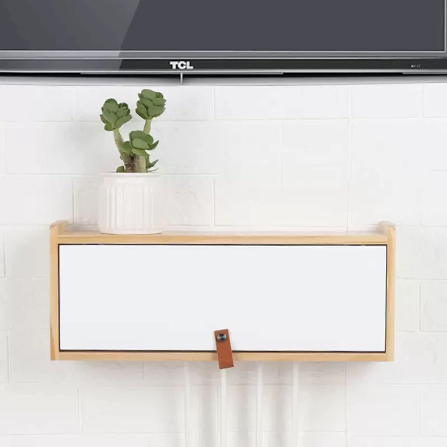 Wall Shelf Floating Shelf Wall Mounted TV Shelf TV Stand TV Media Console Set-top Box Router Shelf TV Background Wall Decorative Shelf TV Wall Unit Decor Wall Mount Corner Shelves
