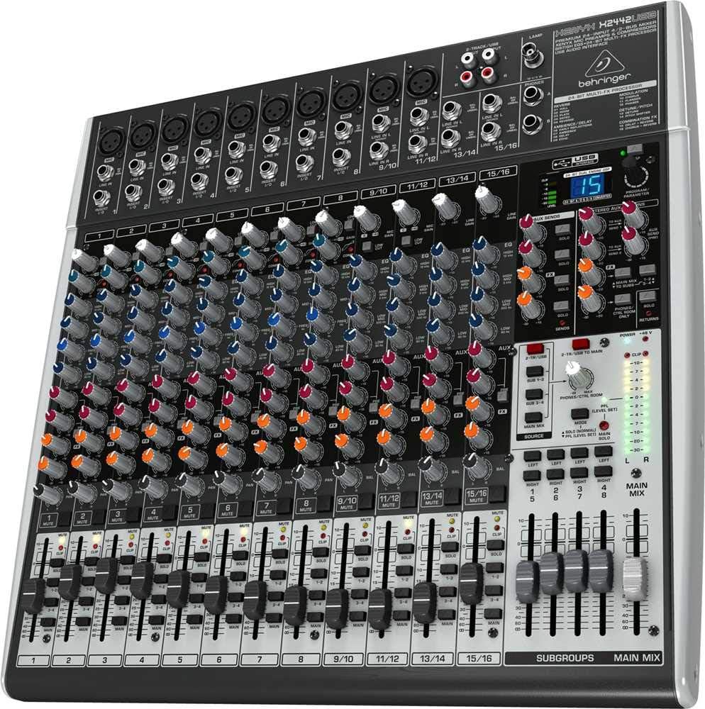 Behringer XENYX X2442USB Premium 24-Input Mixer/Audio Interface