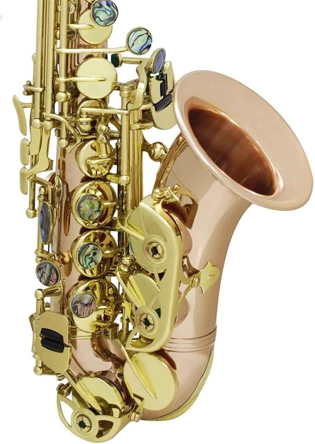 Beginner saxophone Soprano Saxophone Phosphor Copper Gold-Plated Bb B Flat Sax Saxfone Woodwind Musical With Saxophone Accessories