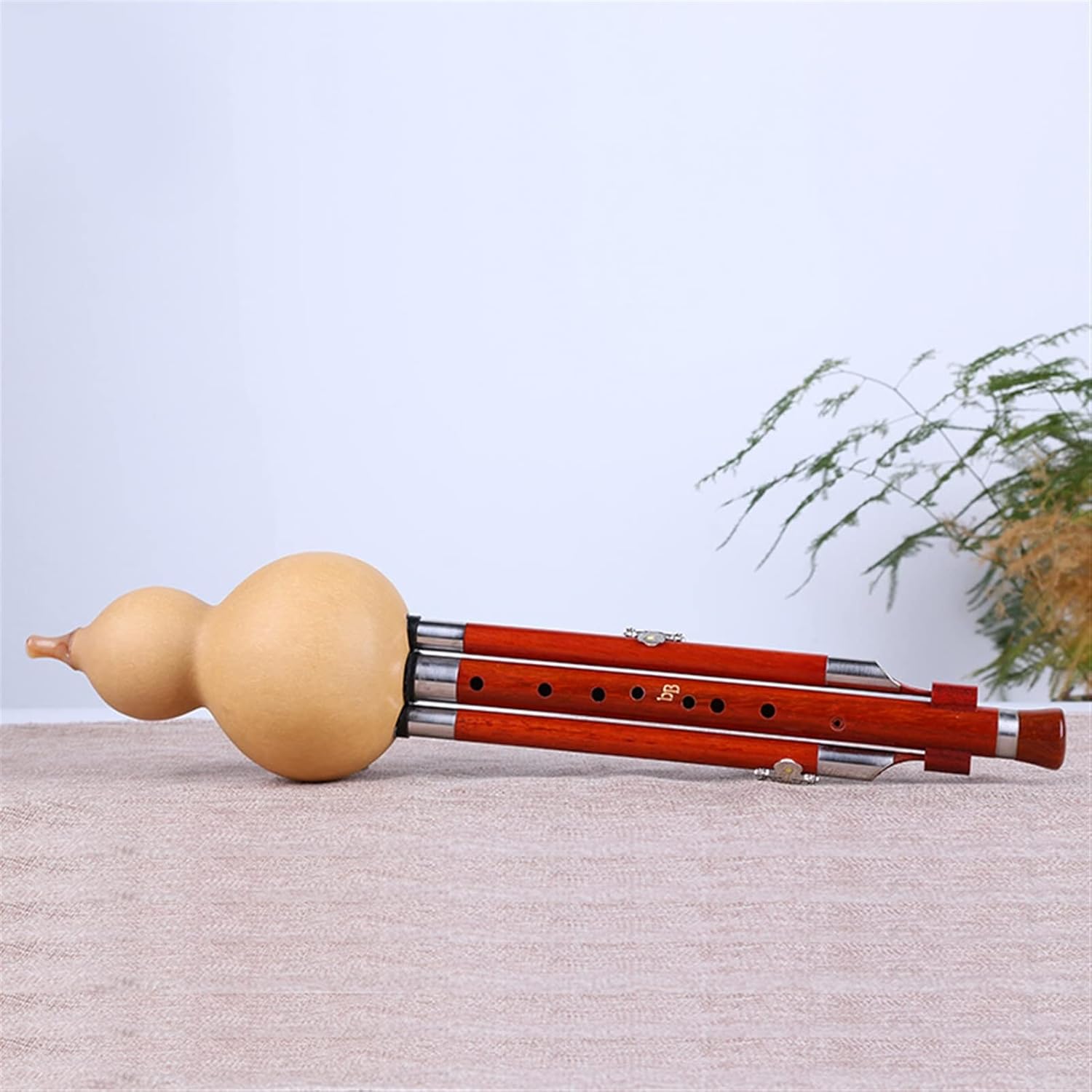 Musical Instrument Mahogany Nine-Hole Cucurbit Flute BB Wind Instrument Gourd Flute (Bb)