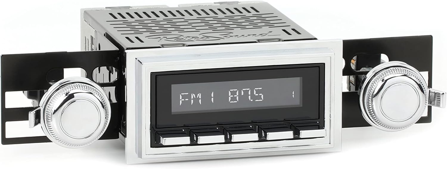 RetroRadio Compatible with 1969-72 Ford LTD Features Include Bluetooth, USB, AM/FM HBC-M2-126-03P-73PF1