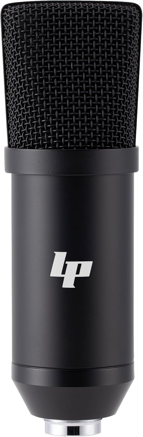 LyxPro Cardioid Condenser Microphone Complete Kit for Studio Recording, Vocals, Podcasting with Shockmounts, XLR Cables and Floor Stands Compatible with Most Audio Interfaces, Mixers, or RODECaster