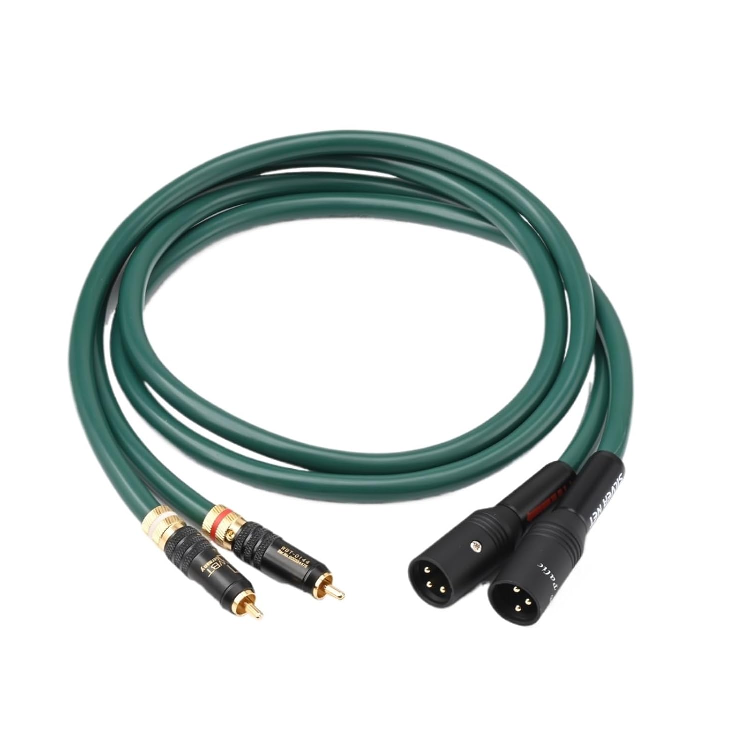 One Pair HiFi 2RCA to 2XLR Cable 7N OCC 2-core with Shielding Hi-end 2RCA to 2XLR Male Audio Cable for Sound Equipment(0.75m)