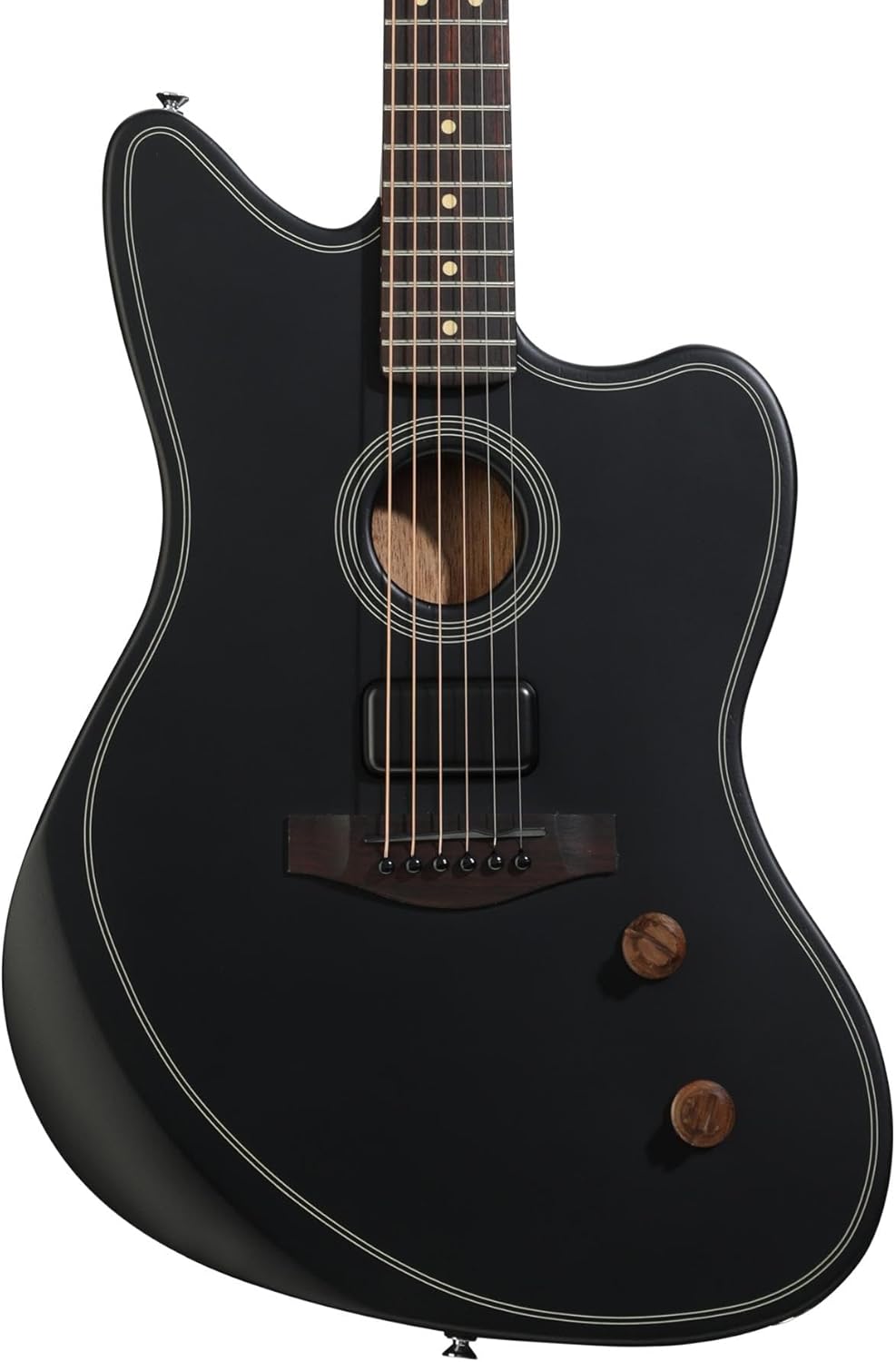 Fender Acoustasonic Standard Jazzmaster Acoustic-electric Guitar - Black