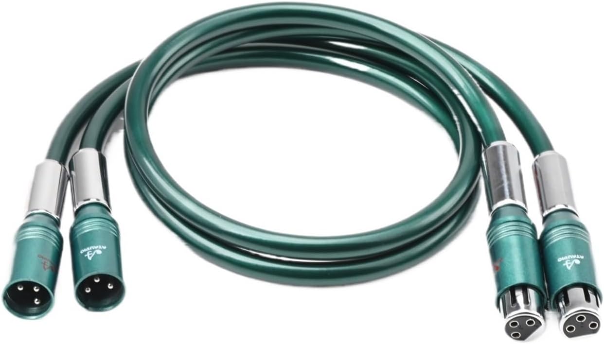 HiFi XLR Audio Cable OCC Double-layer Shielding Anti-noise SPDIF Subwoofer Cable for Mixer Sound Card(0.75m)