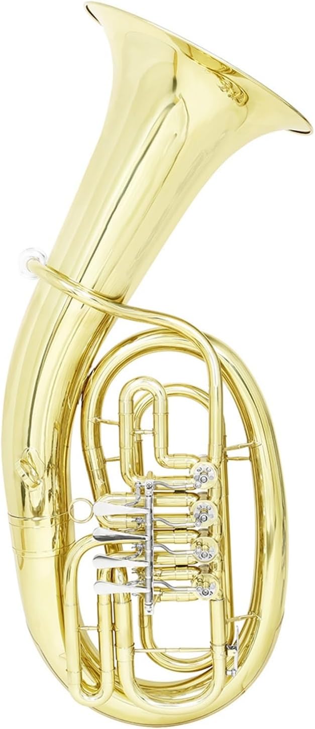 Four Key Flat Euphonium Gold Brass Material Professional Adult Performance Euphonium All-brass Instrument