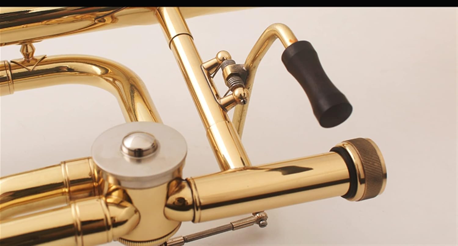 Student Trombone Professional Tenor Trombone B Flat Turn F Transposition Trombone Lacquer Gold Brass with Mouthpiece Accessorie Trombone Kit