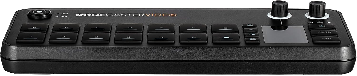 RODECaster Video All-in-One Production Console + 64GB Micro SD Memory Card + 10 Foot XLR + Cable Management Ties + Video Cable + 1/4 TRS + Microfiber Cloth (Bundle)