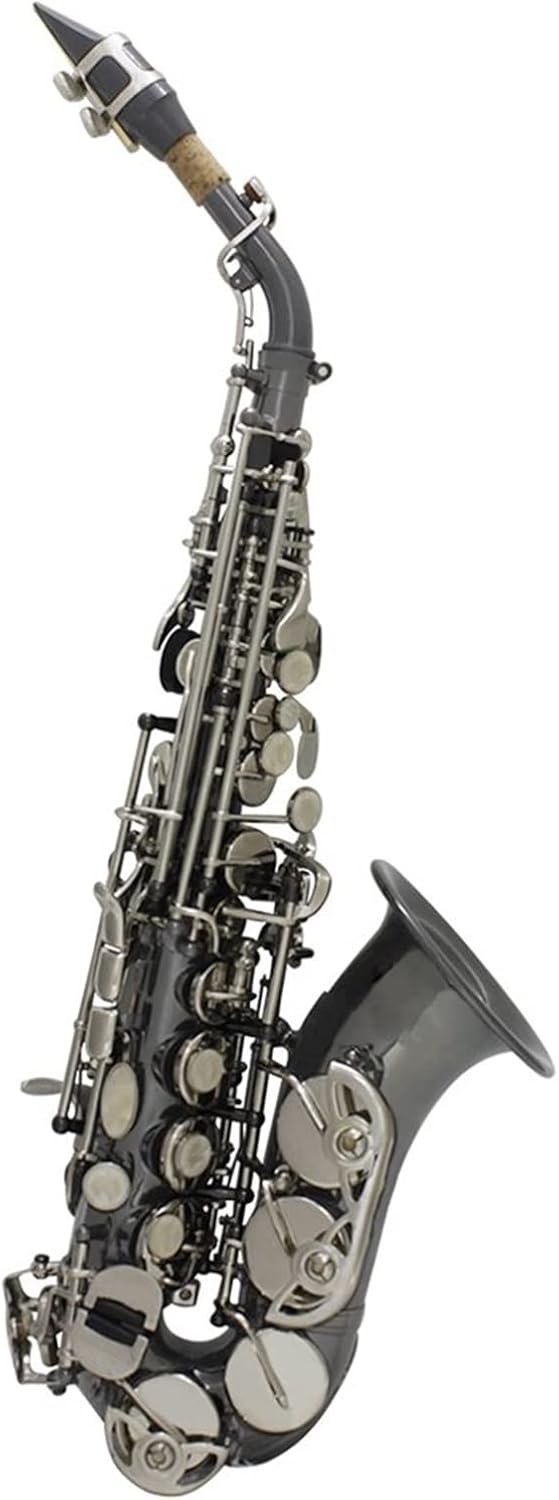 KESHUO Bb Saxophone Sax Brass Material Woodwind Instrument with Case Gloves Cleaning Cloth Brush Sax Strap Mouthpiece Brush Brass Sax Beginners Kit