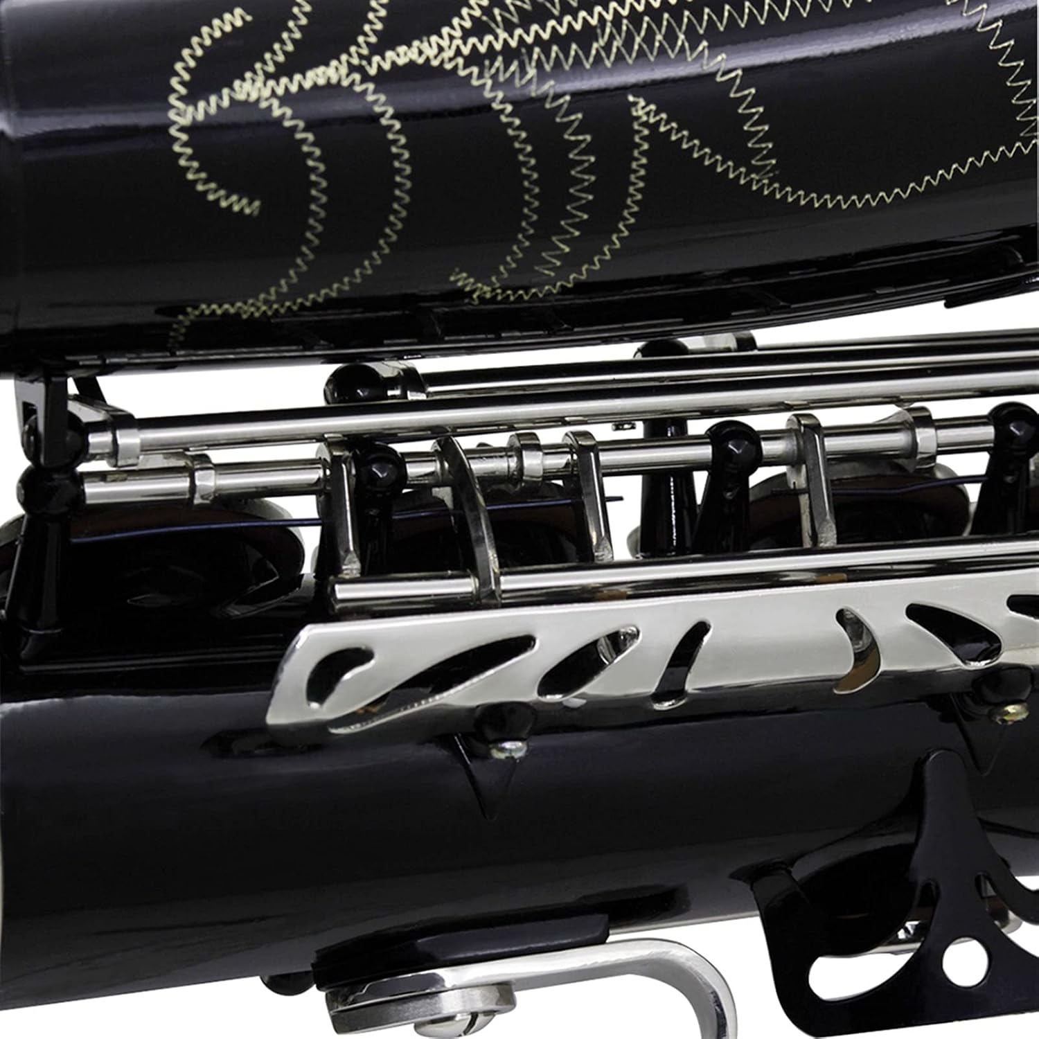 KESHUO Black Alto Saxophone Professional Wind Instrument Large Horn Brass EB E Sax with Box Musical Instrument Accessories Brass Sax Beginners Kit