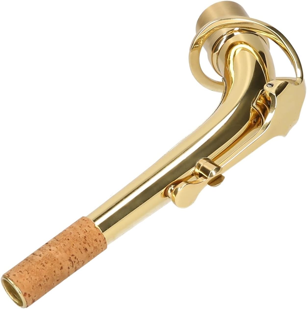 Sax Replacemen Set Brass Alto Saxophone Neck Heat- Insulating Material Bend Neck Sax Replacement Part Sax Accessory Saxophone Accessories (Color : Gold)