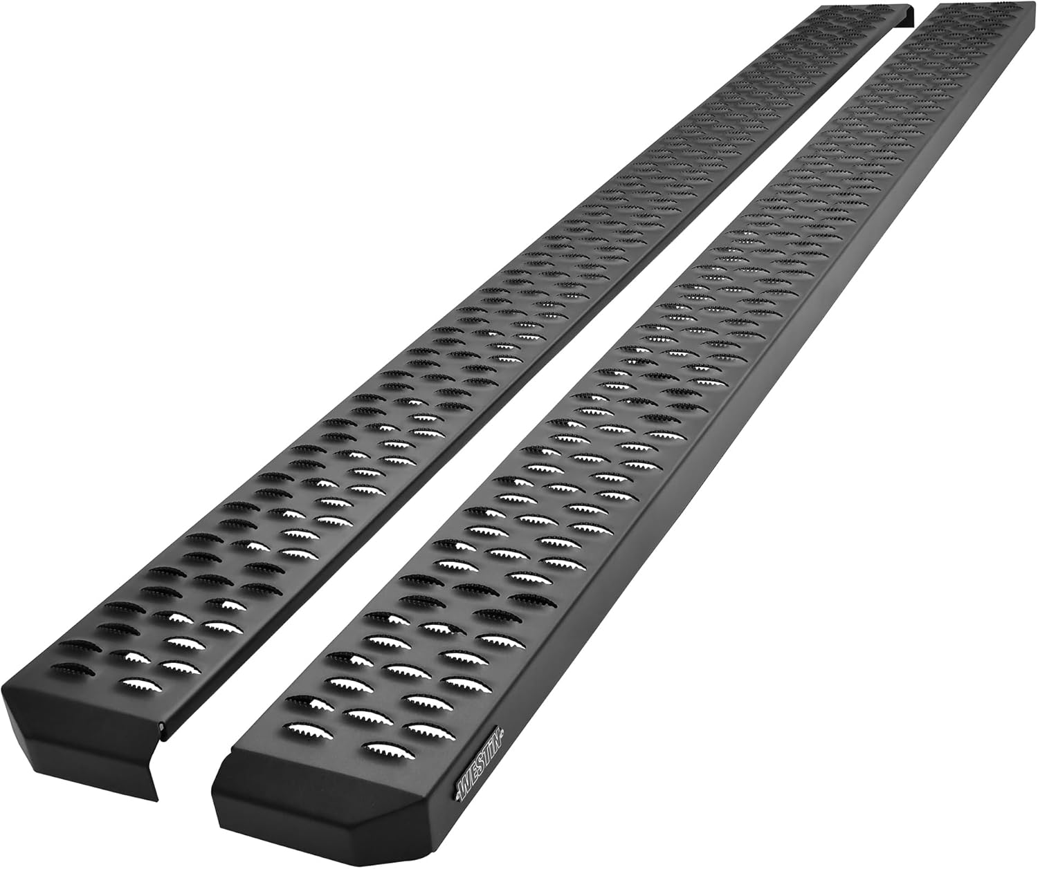 Westin 27-74765 Grate Steps Running Boards 83 in. Textured Black Pair (Required Mounting Kit Sold Separately)