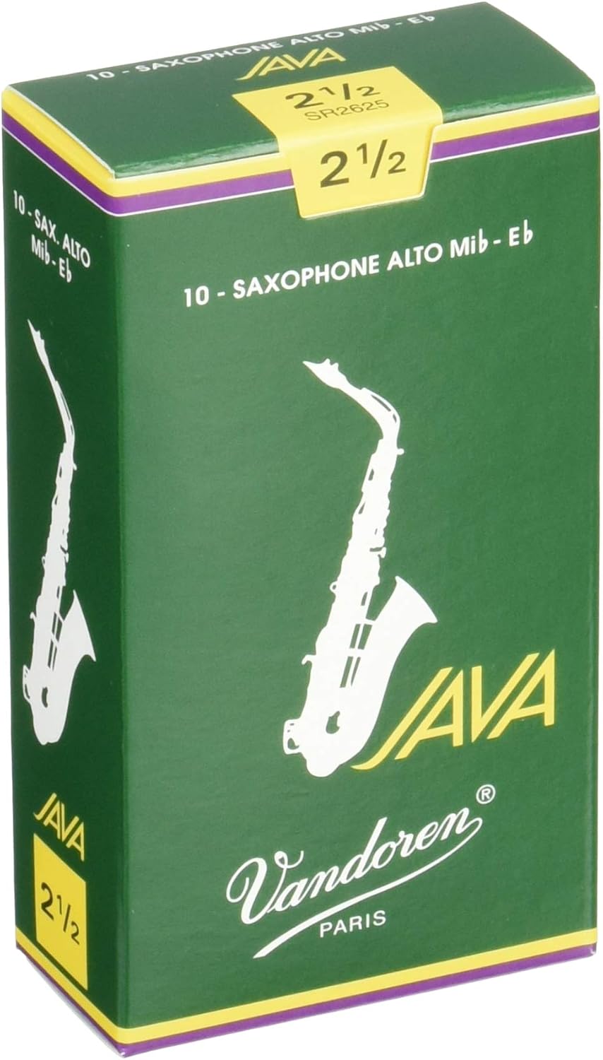 Vandoren Alto and Tenor Saxophone JAVA Reeds Strength 2.5 Bundle