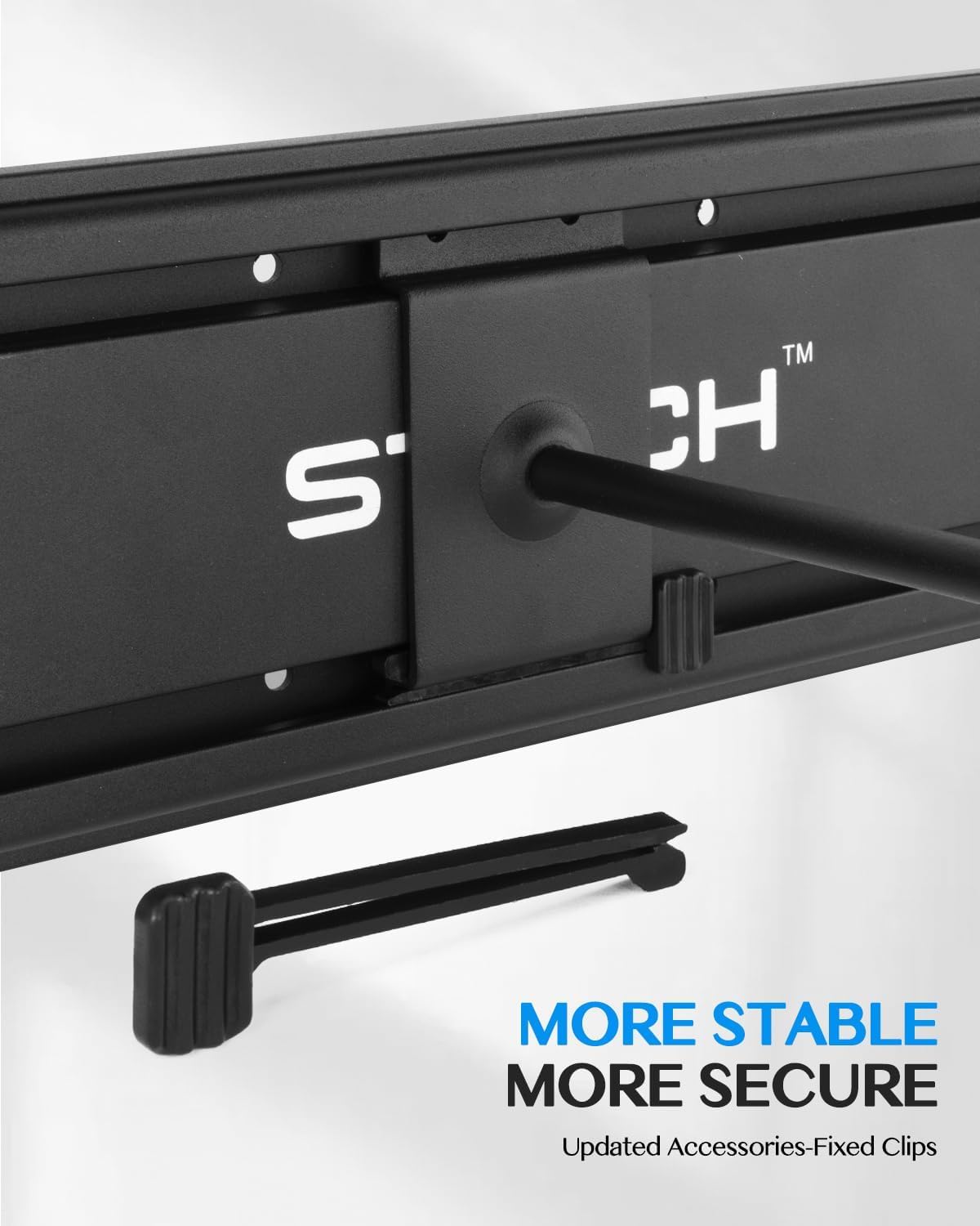 STRICH Guitar Wall Mount Hangers for Multiple Guitars, Holds 8 Guitars, Strong Aluminum Metal Guitar Stand Rack Bass Holder, Adjustable Instruments Display Set, SMH-08A