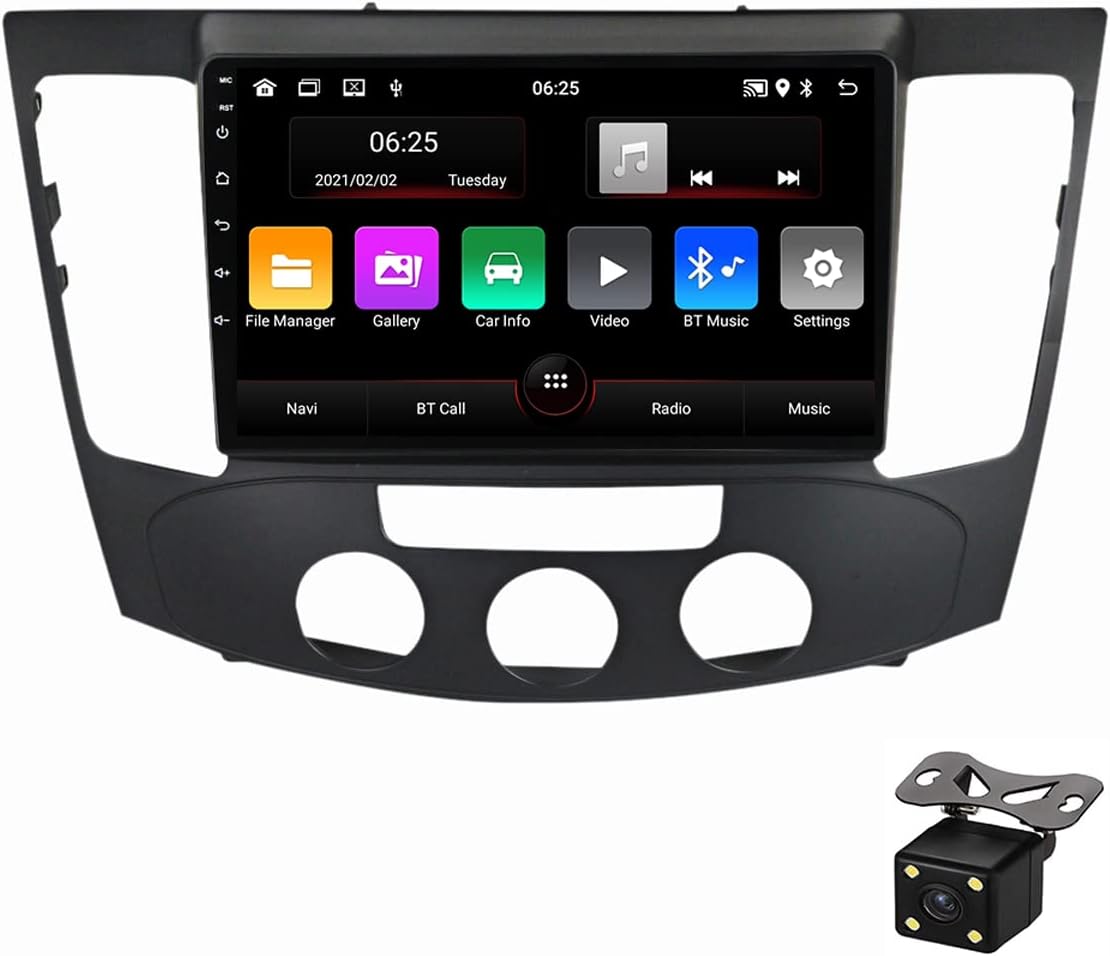 Double Din Car Stereo with Bluetooth and Backup Camera, 9 Inch in-Dash Car Radio GPS Multimedia Video Player for Hyundai Sonata NF 2009 Support Carplay/Auto/DSP/SWC/USB
