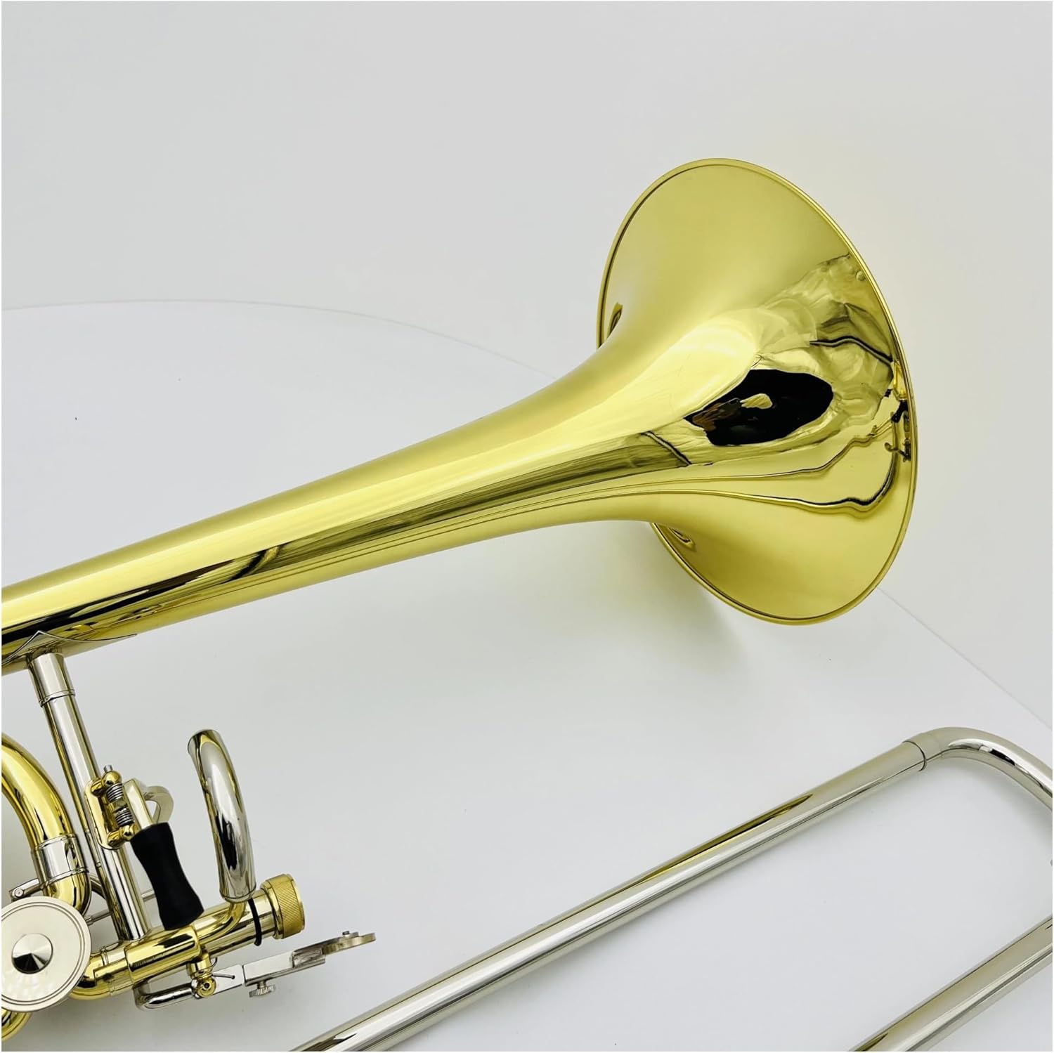 Professionals euphonium Double-Piston Trombone Bb/f Brass Plated Professional Musical I Instrument With Case Mouthpiece