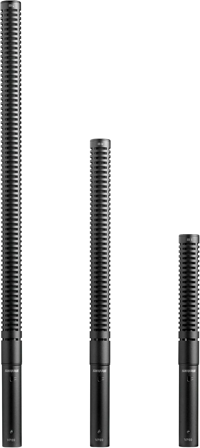 Shure VP89 Microphone - Premium Modular Dynamic Shotgun Mic | Long, Extremely Narrow Pickup Angle (VP89L) for Sporting Events, ENG, Wildlife, Field Recording