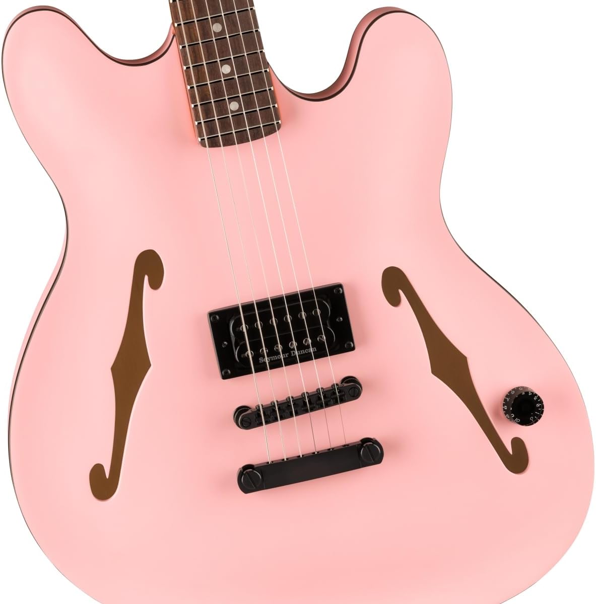 Fender Tom DeLonge Starcaster Semi-hollowbody Electric Guitar - Satin Shell Pink