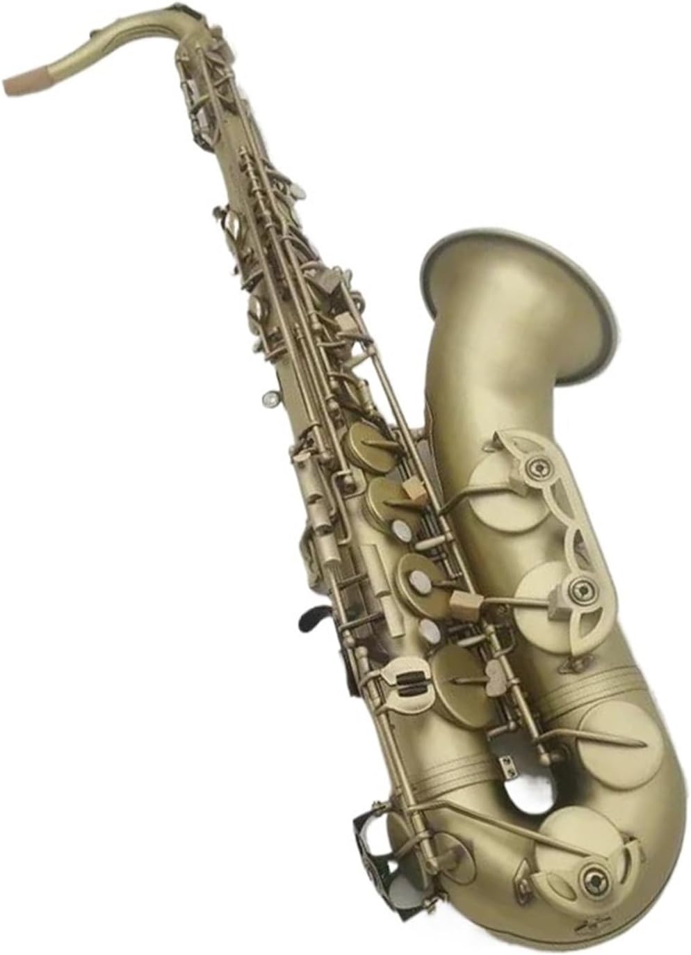 VBDEFRT Woodwind Instruments Tenor Saxophone Antique Copper B Flat Woodwind Instrument With Case Mouthpiece Reeds Neck (Color : A)