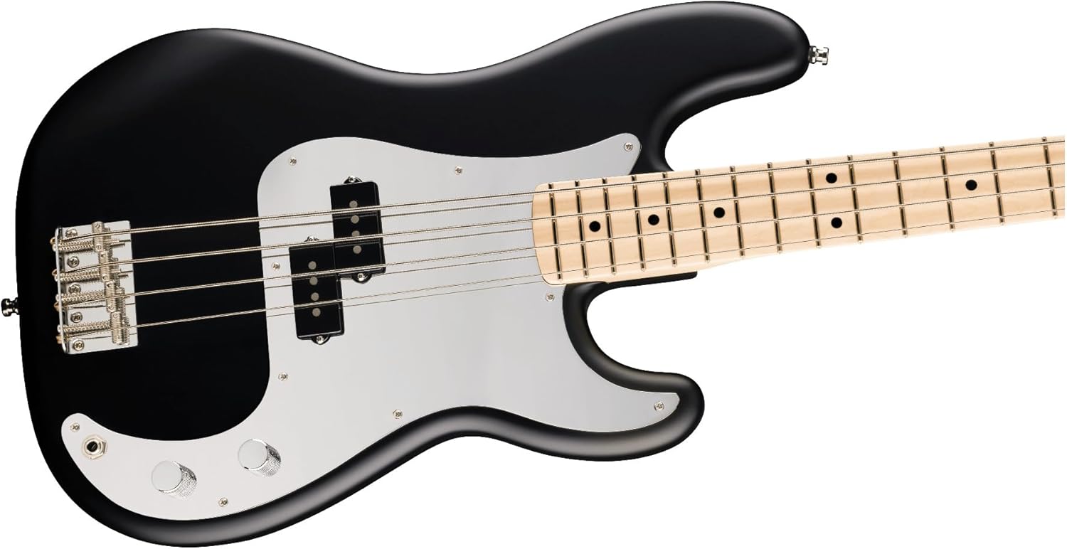 Fender Limited Edition 50th Anniversary Steve Harris Precision Bass Guitar with Maple Fingerboard (Satin Black)
